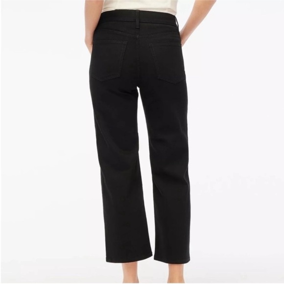 J. Crew Black Wide-Leg Crop Jeans 25 - Picture 2 of 10